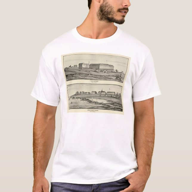 Camiseta A oceânico, casa de Appledore (Frente)
