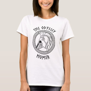 Camiseta A Odisseia Homero Capacete Grego Mitologia Antiga