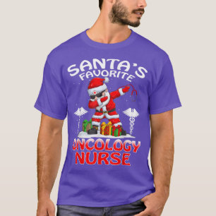 Camiseta A Oncologia Favorita Enfermeira de Natal