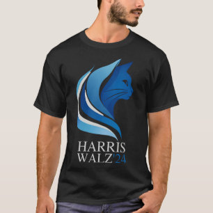 Camiseta A Onda Azul Está Sendo Coberta Em Cabelos De Gato