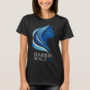 Camiseta A Onda Azul Está Sendo Coberta Em Cabelos De Gato