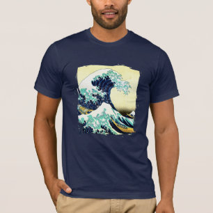 Camiseta A onda do Excelente de Kanagawa (神 奈 川 沖 