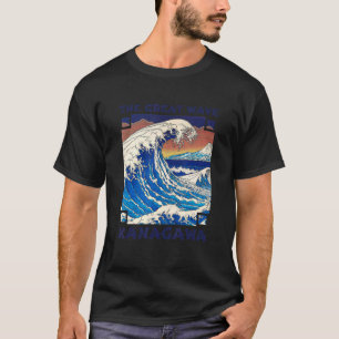 Camiseta A onda do Excelente do Japão Kanagawa