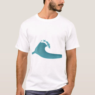 Camiseta A onda fluvial do oceano de mudança da rede de mov