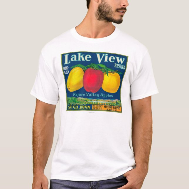 Camiseta A opinião Apple do lago etiqueta - Watsonville, CA (Frente)