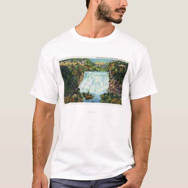 Camiseta A opinião do desfiladeiro da angra da queda, (Frente)