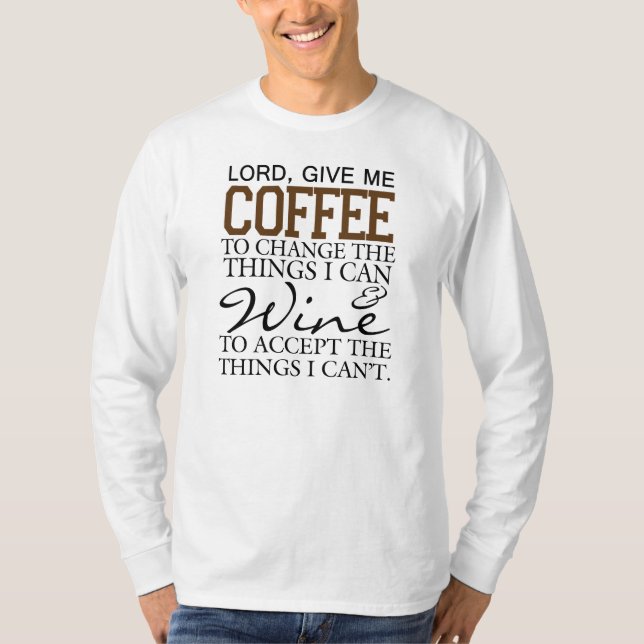 Camiseta A oração da Cafeína-ity (Frente)