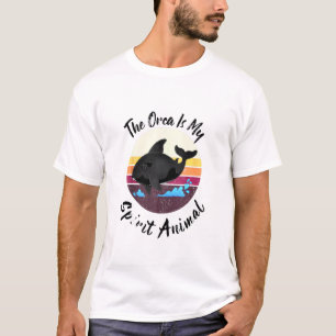 Camiseta A Orca É O Meu Animal Espirituoso - Tanque Bonito