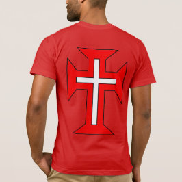 Camiseta A Ordem Militar da Cruz Cristo nas costas