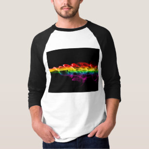 Camiseta A orgulho gay de fumaça artística de SlipperyJoe