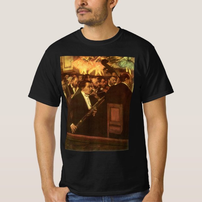 Camiseta A Orquestra de Ópera de Edgar Degas, Arte de Vinta (Frente)