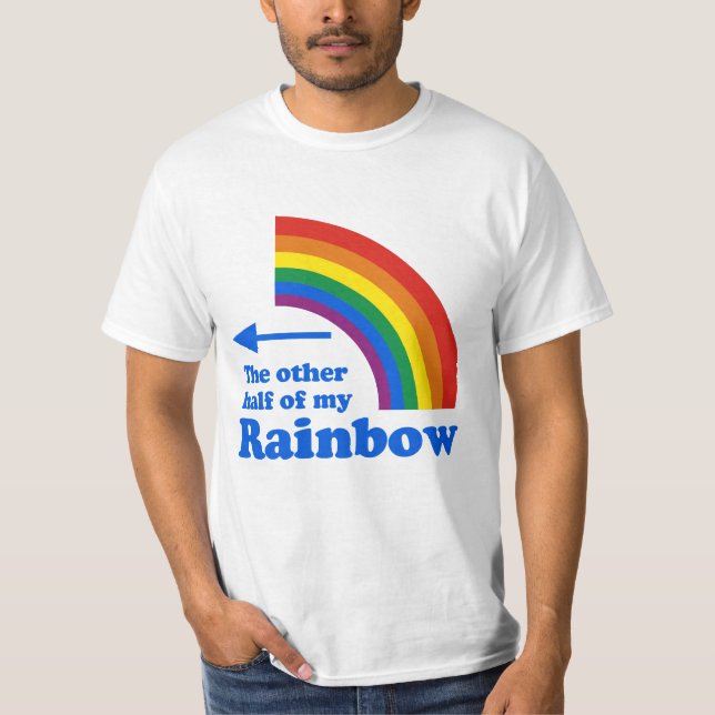 Camiseta A OUTRA METADE de MEU ARCO-ÍRIS (direito) (Frente)