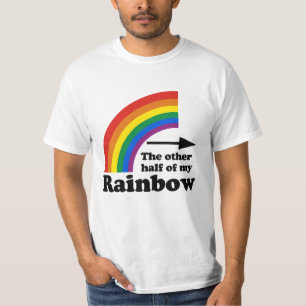 Camiseta A outra metade do meu arco-íris (esquerda)