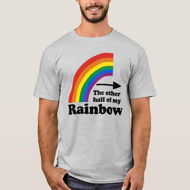 Camiseta A Outra Metade do meu Arco-íris (Esquerda) (Frente)