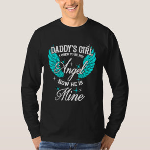 Camiseta A pai que eu costumava ser o Anjo dele agora é meu