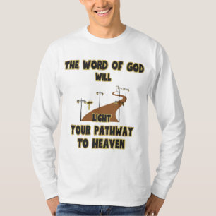 Camiseta A Palavra De Deus Acenderá Mens De Longa Folga