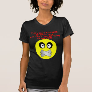 Camiseta A palavra é de prata e o silêncio é de ouro a f