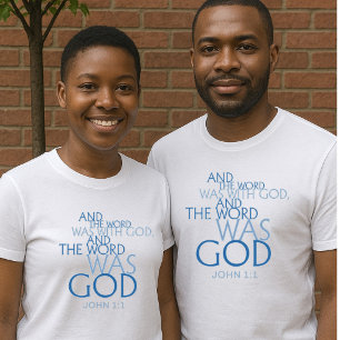 Camiseta “A Palavra era Deus” João 1:1 Unisex