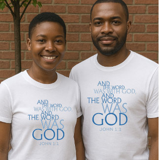Camiseta “A Palavra era Deus” João 1:1 Unisex