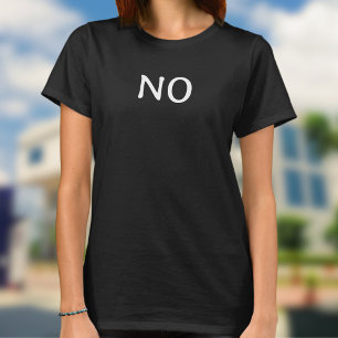 Camiseta A Palavra Não Texto Minimalista Simples