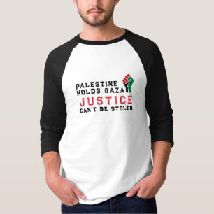 Camiseta A Palestina segura a Faixa de Gaza – A justiça não