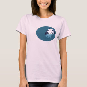 Camiseta a panda cai para baixo