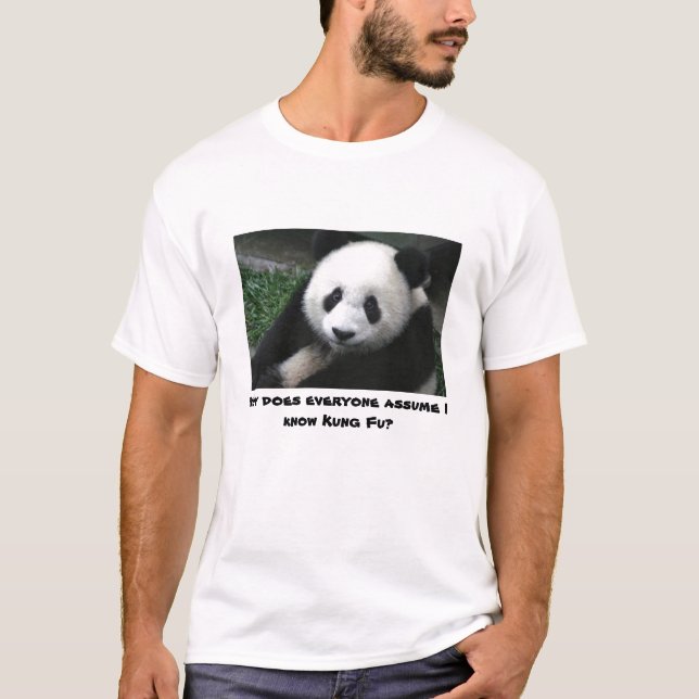 Camiseta A panda não conhece Kung Fu (Frente)