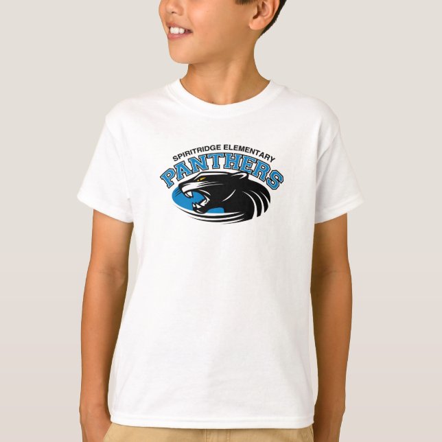 Camiseta A pantera clássica caçoa o T (branco) (Frente)
