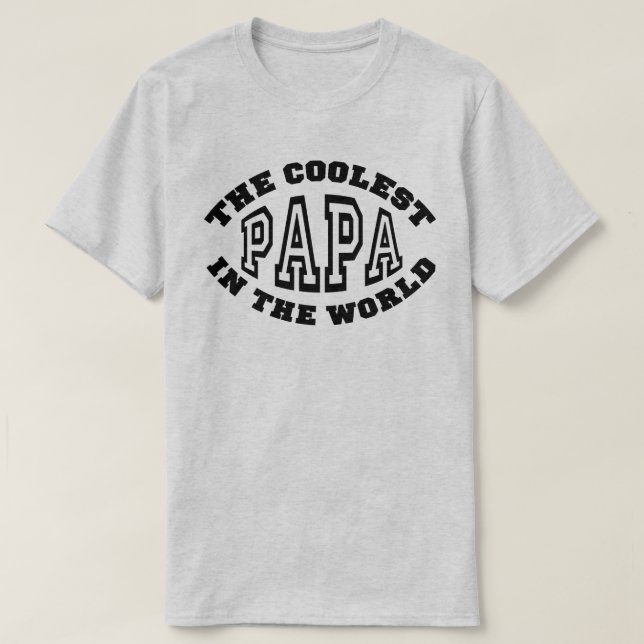 Camiseta A papá a mais fresca (Frente do Design)
