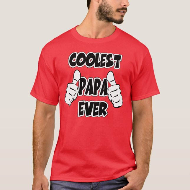 Camiseta A papá a mais fresca nunca (Frente)