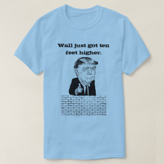 Camiseta A parede apenas obteve dez dos mais alto pés de