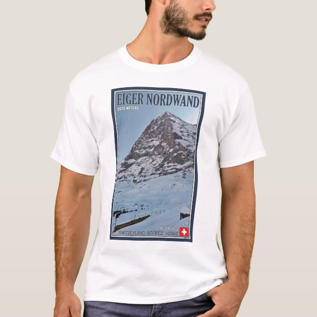 Camiseta A parede norte do Eiger (Frente)