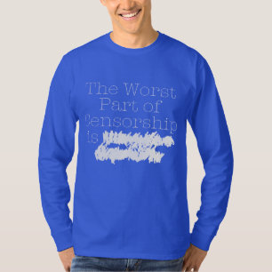 Camiseta a parte a mais má da censura