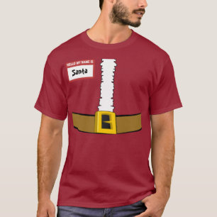 Camiseta A parte superior da barriga do terno do papai noel