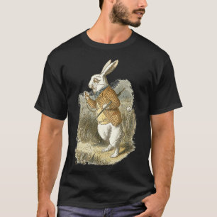 Camiseta A Páscoa Coelhinha Alice No País Das Maravilhas Wh