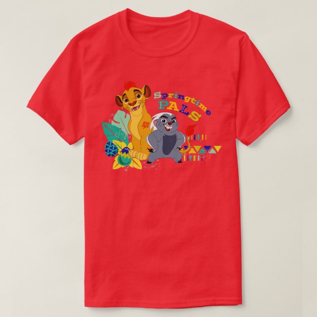 Camiseta A Páscoa Lion Guarda Springtime Pals (Frente do Design)