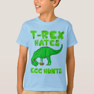 Camiseta A páscoa T-Rex deia o presente do Stuffer da cest
