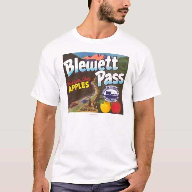 Camiseta A passagem Apple de Blewett etiqueta - a caxemira, (Frente)