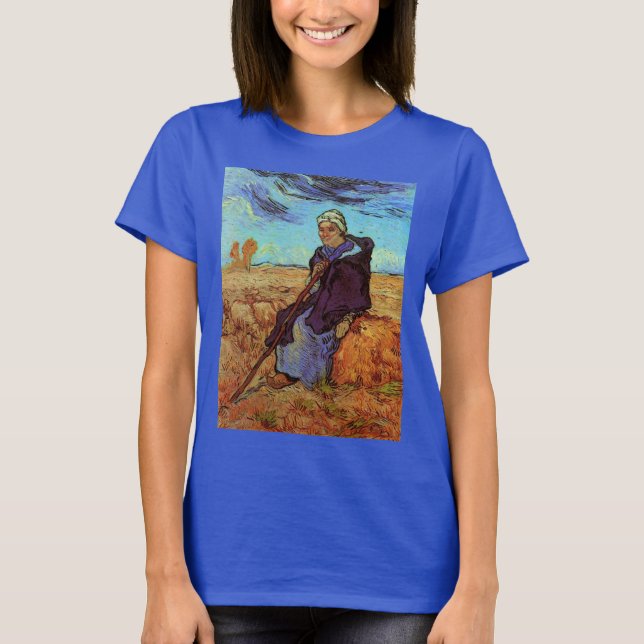 Camiseta A Pastora (segundo Millet) por Vincent van Gogh (Frente)