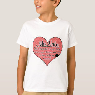 Camiseta A pata de McNab imprime o humor do cão