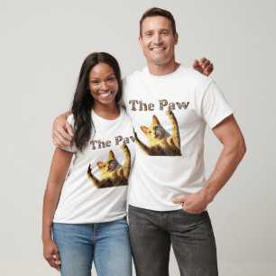 Camiseta "A Pata - Estampa de Arte para Amantes de Gatos Di