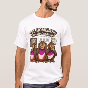 Camiseta A Pátria Não Tem Língua – Três Macacos Sábios