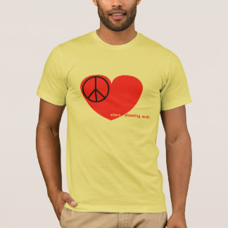 Camiseta A paz, amor, Stars o sul do tiro