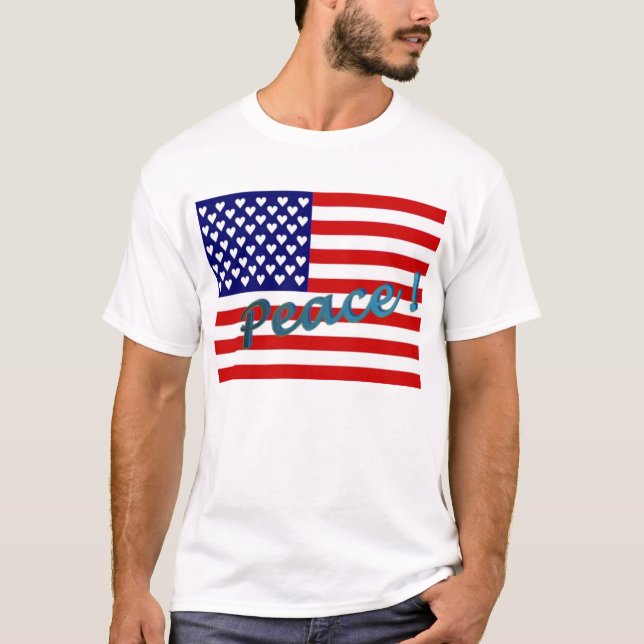 Camiseta A paz é patriótica (Frente)