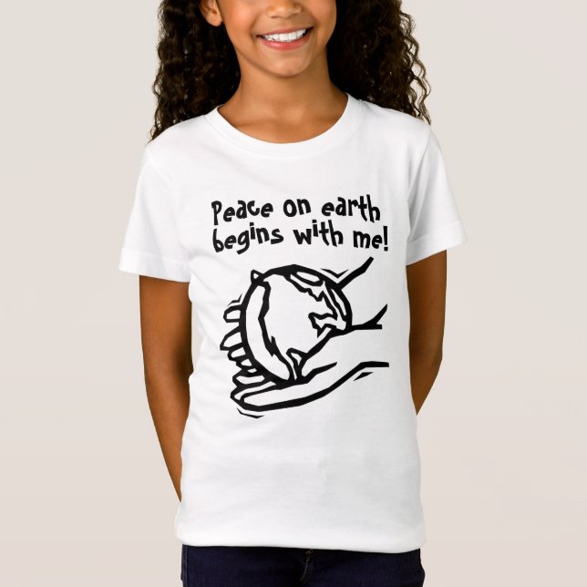 Camiseta A paz na Terra começa comigo! (Frente)