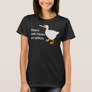 Camiseta A Paz Nunca Foi Uma Opção De Um Animal Gato De Pat
