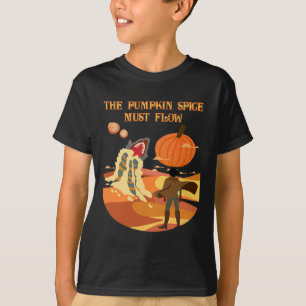 Camiseta A Pedra De Abóbora Deve Fluir Duna De Queda Engraç