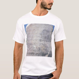 Camiseta A pedra Hellenistic do epigraph, encontrou em