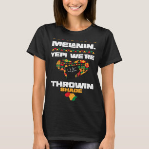 Camiseta A pele escura Melanina Yep somos a história negra