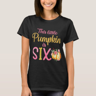 Camiseta A Pequena Abóbora É A Menina Do Dia De Aniversário